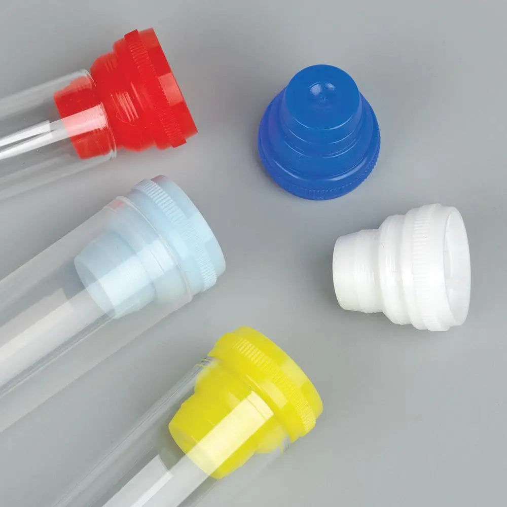 Test Tube Cap Plugs, Santoprene & Multi-Fit — 12/13mm & 16mm, 24 Color Options, 1000/Pack | Globe Scientific