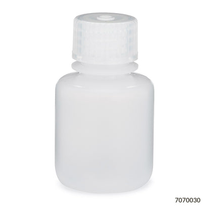 Globe Scientific Bottle, Narrow Mouth, Ldpe Bottle, Attached Pp Screw Cap, 12/Pack 30 mL to 500 mL