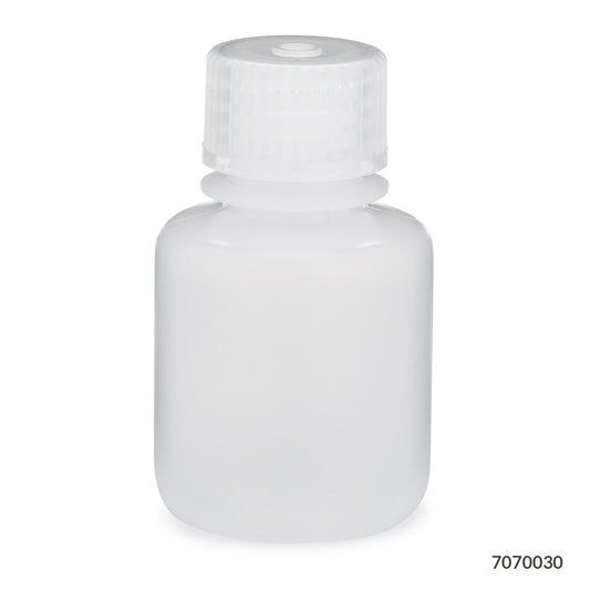 Globe Scientific Bottle, Narrow Mouth, Ldpe Bottle, Attached Pp Screw Cap, 12/Pack 30 mL to 500 mL