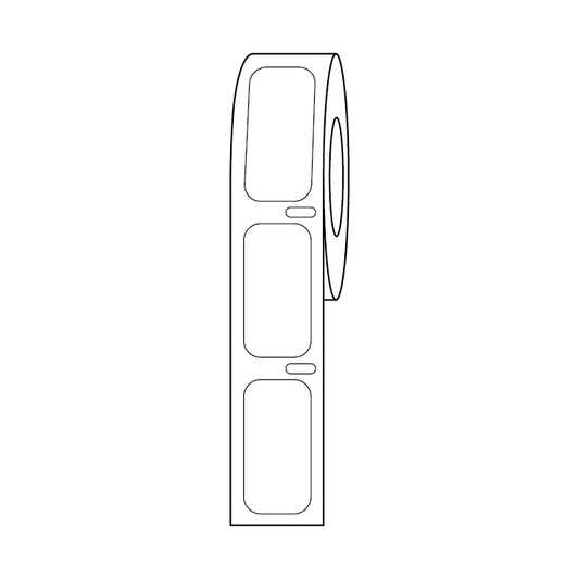 Globe Scientific LTC-27X13W Direct Thermal Cryogenic Labels 27x13mm White