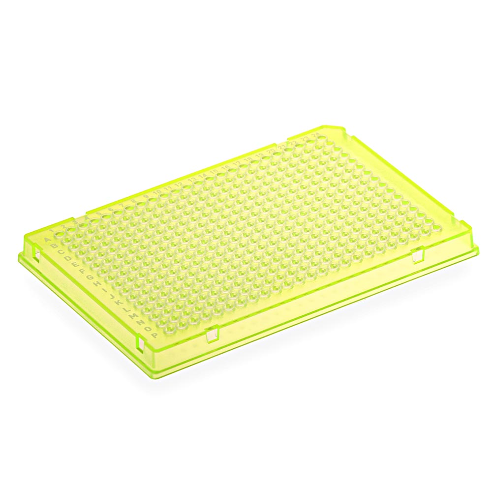 384-Well PCR Plates, Diamond Shell Two-Component PC Frame/PP Wells, A24 Single Notch — 8 Color & Barcode Options, 50/Case | Globe Scientific