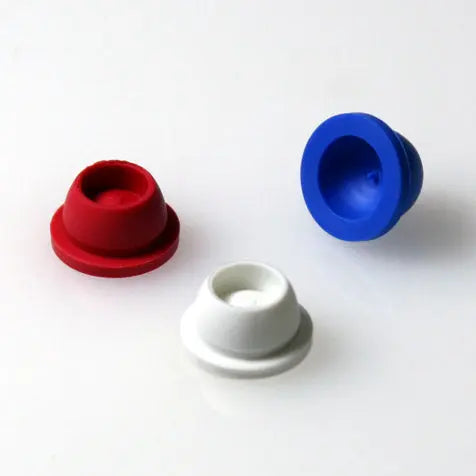 Test Tube Cap Plugs, Santoprene & Multi-Fit — 12/13mm & 16mm, 24 Color Options, 1000/Pack | Globe Scientific