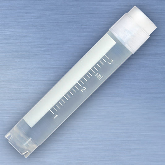 Globe Scientific 3013 3.0 mL Cryogenic Vial, TUBE: POLYPROPYLENE (PP) - CAP: POLYETHYLENE (PE) - Case of 500