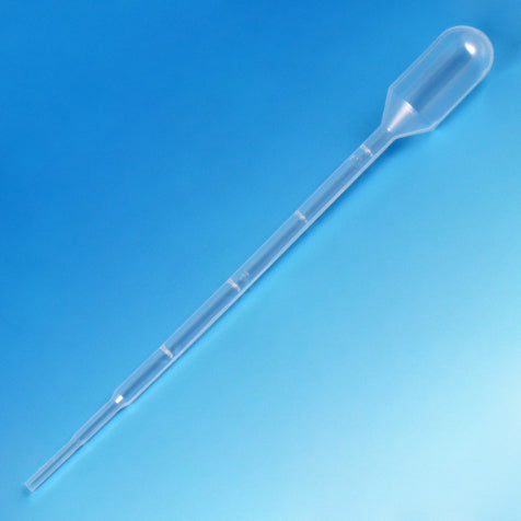 Globe Scientific Graduated 3.0mL Small Bulb Transfer Pipette