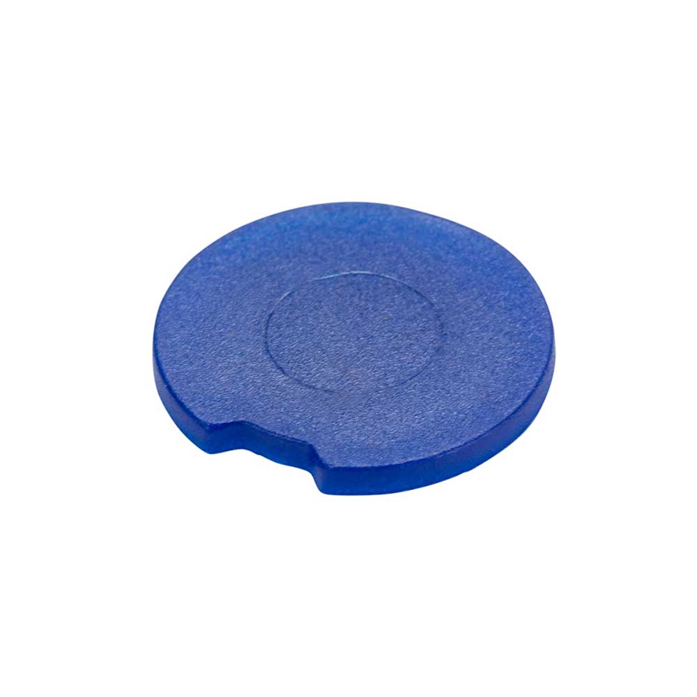 Globe Scientific 3030-CIB Cap Inserts, Blue - Pack of 500