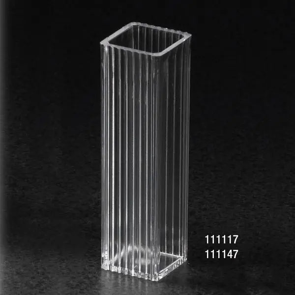 Globe Scientific Cuvette, Spectrophotometer, Square, 4.5mL (10mm), PS, 2 Clear Sides, 100/Tray, 10 Trays/Unit 111117 Laboratory Equipment