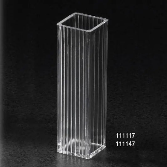Globe Scientific Cuvette, Spectrophotometer, Square, 4.5mL (10mm), PS, 2 Clear Sides, 100/Tray, 10 Trays/Unit 111117 Laboratory Equipment