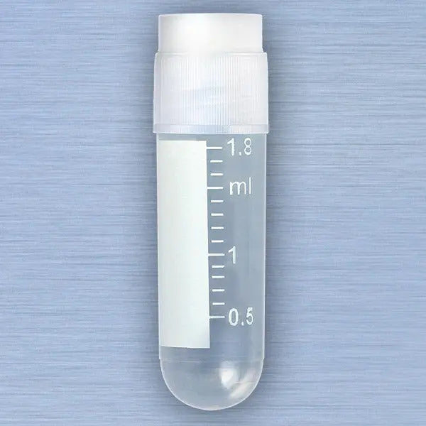 Cryogenic vials with screw caps for liquid nitrogen storage