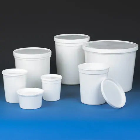 Multi-Purpose Lab Containers, PE/PP, Snap Lid — 8 oz to 172 oz, Case Pack | Globe Scientific