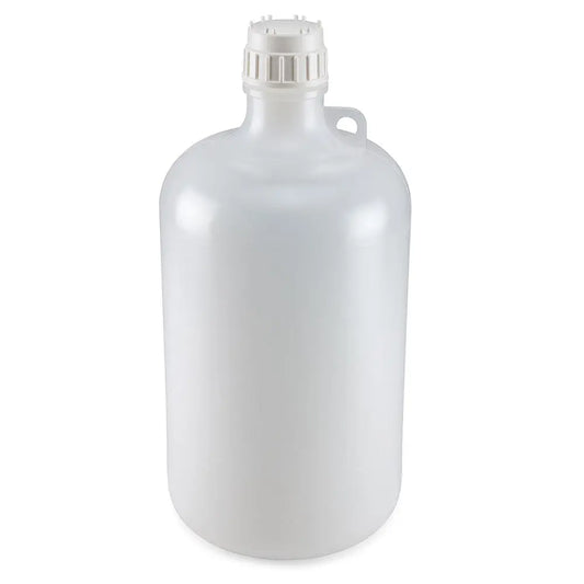 Globe Scientific Bottle, Narrow Mouth, LDPE Bottle, Attached PP Screw Cap, 8 Litres (2 Gallons) 7078000 Laboratory Equipment
