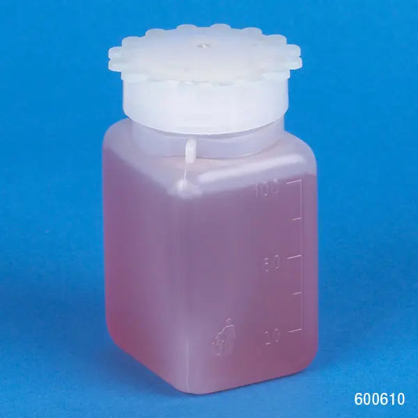 Wide-Mouth Square Media Bottles, PETG with Screwcap — 25 mL to 2000 mL, Case Packs | Globe Scientific