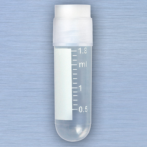 Globe Scientific 3011 2.0 mL Cryogenic Vial, TUBE: POLYPROPYLENE (PP) - CAP: POLYETHYLENE (PE) - Case of 500