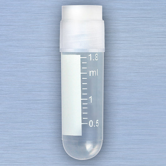 Globe Scientific 3011 2.0 mL Cryogenic Vial, TUBE: POLYPROPYLENE (PP) - CAP: POLYETHYLENE (PE) - Case of 500