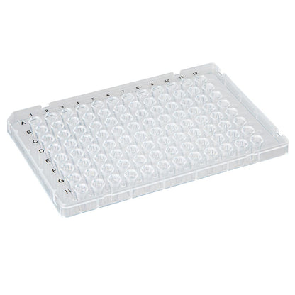 Globe Scientific 96-Well Pcr Plate, Low Profile, Fast, Half Skirt, Ridged Rim 0.1 mL