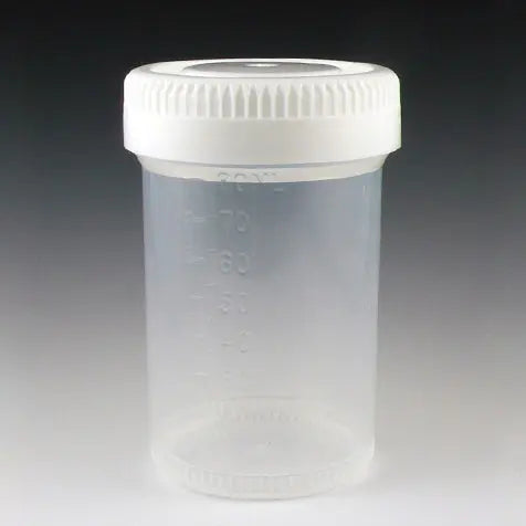 Tite-Rite Specimen Containers, PP Screw Cap — 20–120 mL, 8 Options, Case | Globe Scientific