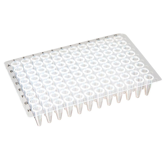 Globe Scientific 96-Well Pcr Plate, No Skirt, Flat Top 0.2 mL