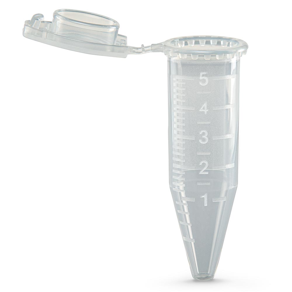Globe Scientific Diamond Midi Centrifuge Tube, Pp, Attached Snap Cap, Graduated, Sterile, 20/Bag, 10 Bags/Unit 5.0 mL
