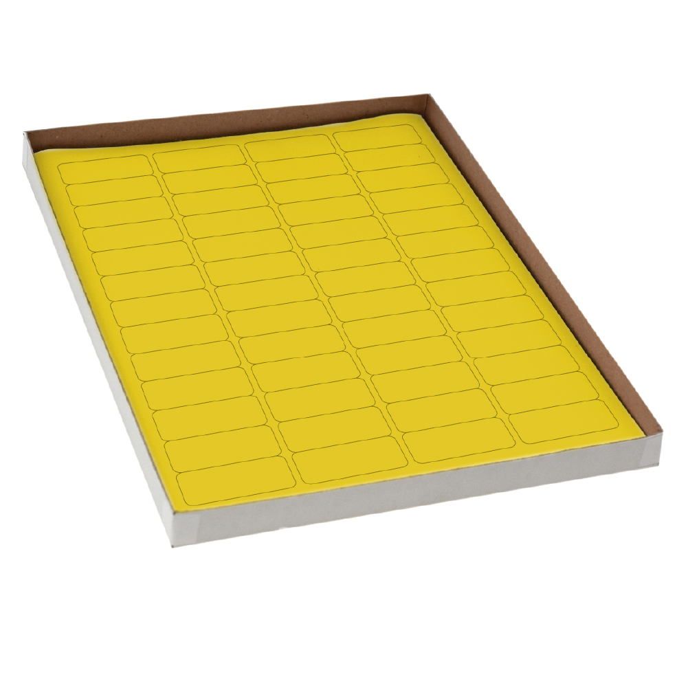 Globe Scientific LCS-43X19Y Cryogenic Labels, Yellow - Pack of 20 Sheets