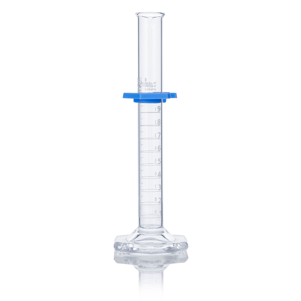 Globe Scientific Cylinder, Graduated, Globe Glass, Class B, To Deliver (Td), Dual Grads, Astm E1272, 4/Box 5 mL to 100 mL