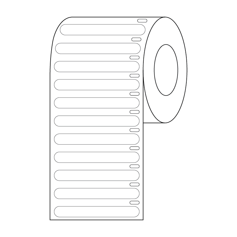 Cryogenic Direct Thermal Label Rolls, 9.5mm Dots to 51x19mm — 28 Sizes & Colors, Roll | Globe Scientific