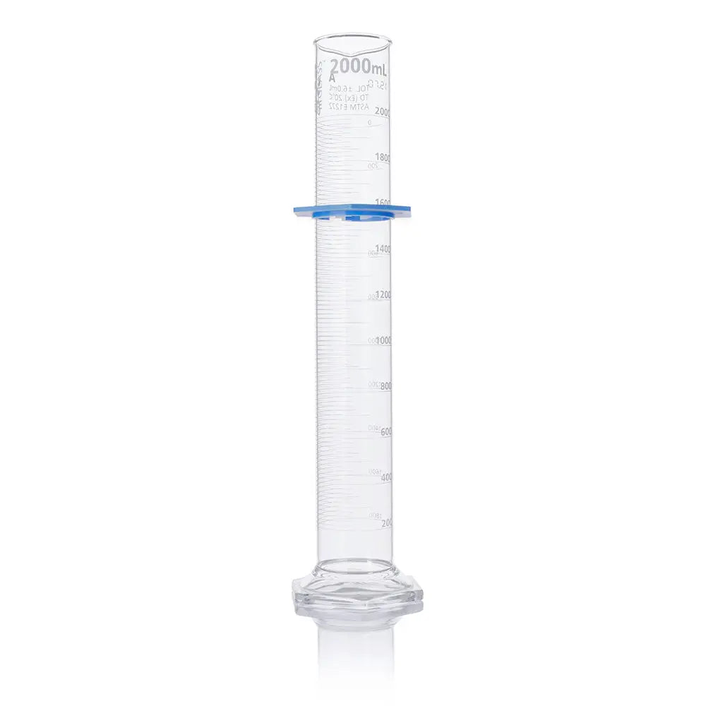 Globe Scientific Cylinder, Graduated, Globe Glass, 2000mL, Class A, To Deliver (TD), Dual Grads, ASTM E1272, 1/Box 8302000 Laboratory Equipment
