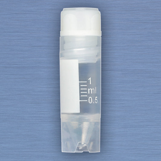 Globe Scientific 3001 1.0 mL Cryogenic Vial, TUBE: POLYPROPYLENE (PP) - CAP: POLYETHYLENE (PE) - Case of 500