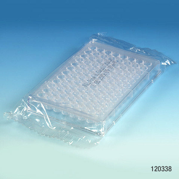 Globe Scientific 96-Well Flat Bottom Microtest Plate Sterile 120338