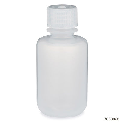Globe Scientific Bottle, Narrow Mouth, Pp Bottle, Attached Pp Screw Cap, 12/Pack 30 mL to 500 mL