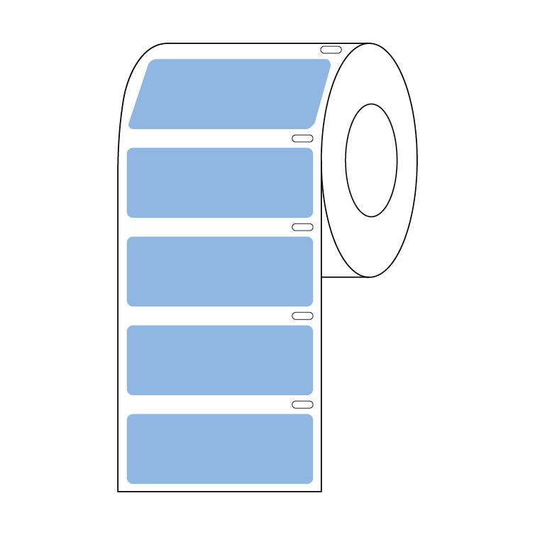 Cryogenic Direct Thermal Label Rolls, 9.5mm Dots to 51x19mm — 28 Sizes & Colors, Roll | Globe Scientific
