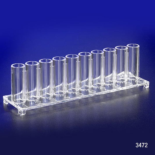 Globe Scientific ESR 10-Place Polystyrene Rack 3472 Westergren Pipettes