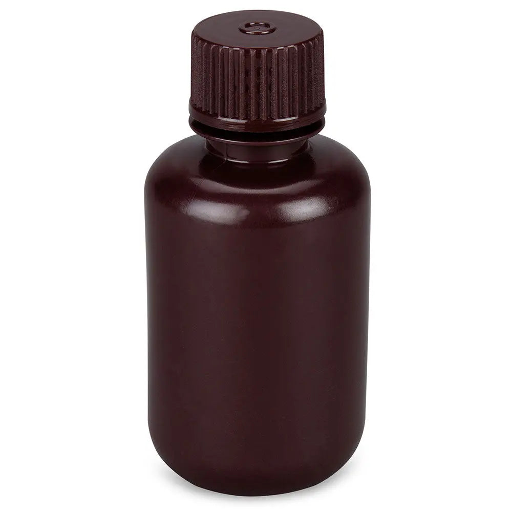 Narrow Mouth Boston Round Bottles, HDPE & Amber HDPE/PP with PP Closure — 4 mL to 8 L, Bulk Packed | Globe Scientific