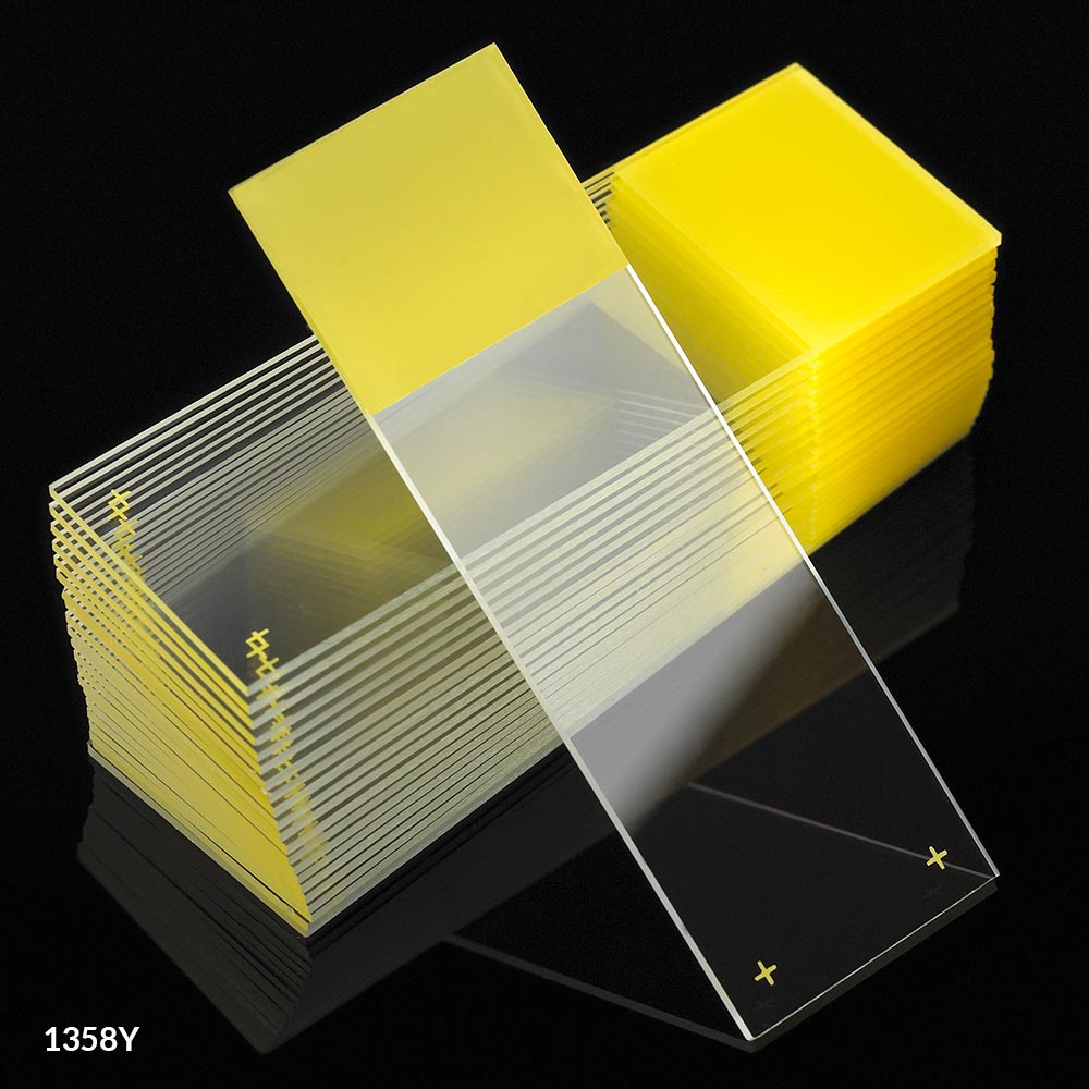 Diamond White Charged Microscope Slides, 25x75mm, 90° Ground Edges - Globe Scientific 1358