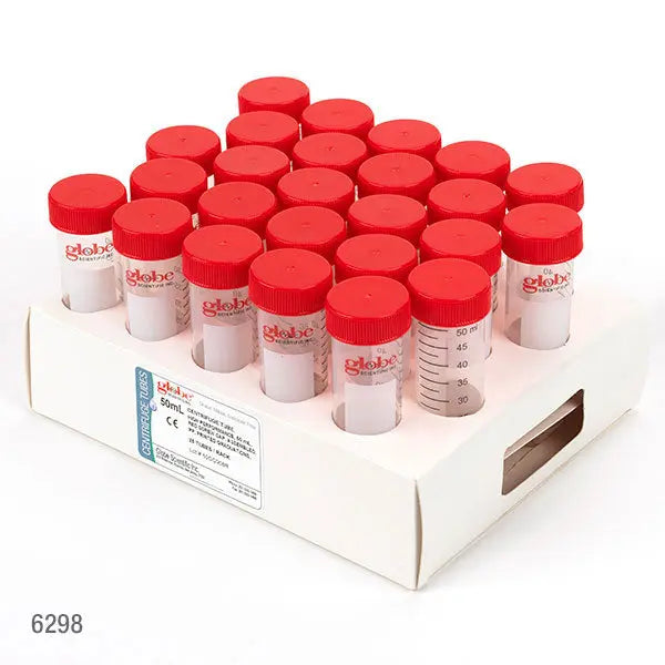Diamond MAX Centrifuge Tubes, PP, Attached Flat Cap — 15 mL & 50 mL, 500/Case | Globe Scientific