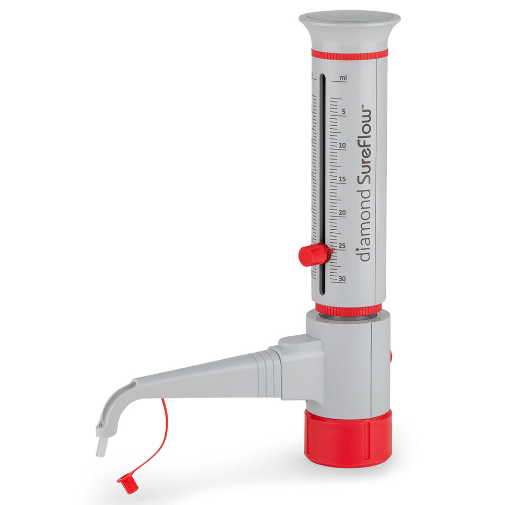 GBTD-30 - Globe Scientific Diamond SureFlow Standard Bottle Top Dispenser 2.5 – 30 mL