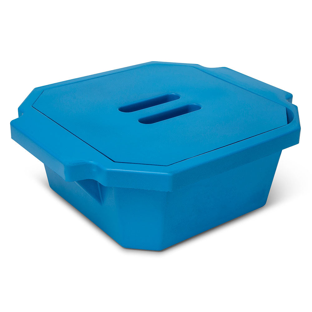 Globe Scientific Polyurethane Ice Bucket with Lid 2.5 Liter Blue 455010B