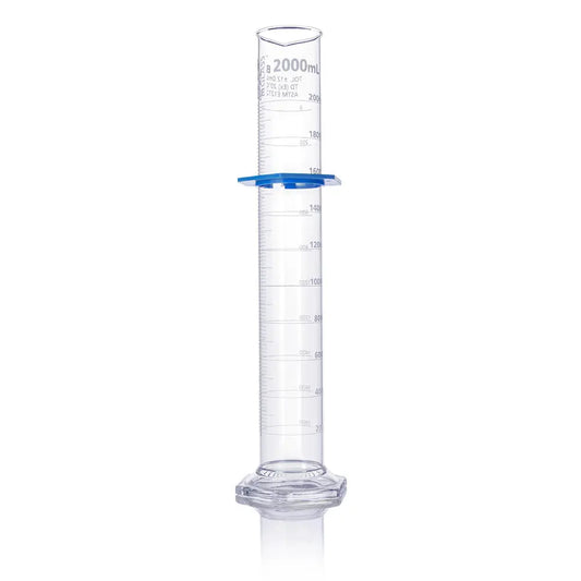 Globe Scientific Cylinder, Graduated, Globe Glass, 2000mL, Class B, To Deliver (TD), Dual Grads, ASTM E1272, 1/Box 8332000 Laboratory Equipment