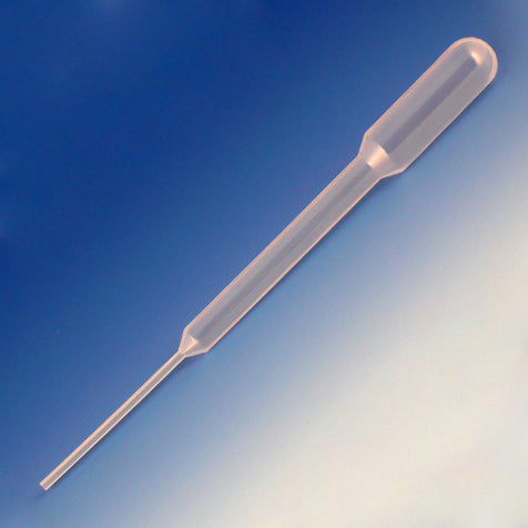Globe Scientific Narrow Stem Transfer Pipettes | Short & Long Stem, 1.2–15mL