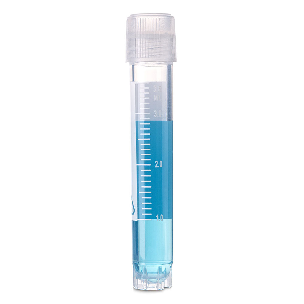 Cryogenic Vials, Sterile PP with O-Ring Screwcap — Internal & External Thread, 1.0–5.0 mL, 500/Case | Globe Scientific