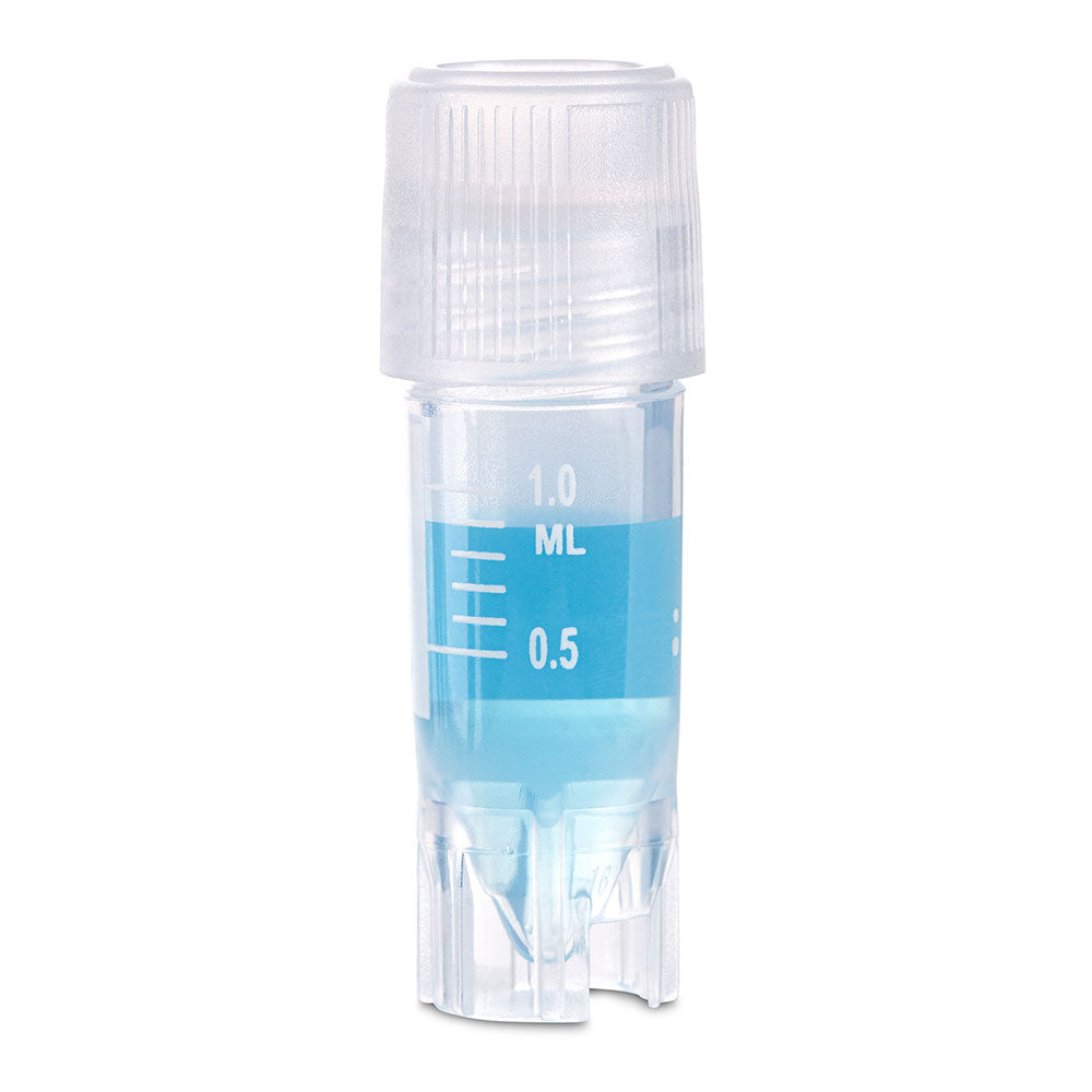 Cryogenic Vials, Sterile PP with O-Ring Screwcap — Internal & External Thread, 1.0–5.0 mL, 500/Case | Globe Scientific