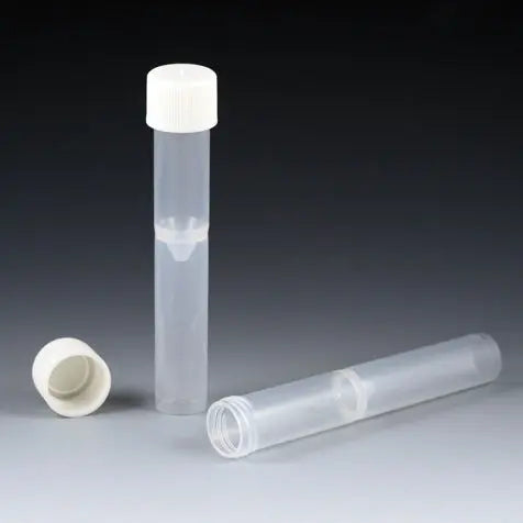 Globe Scientific Tube, False Bottom, 16 x 97mm (5mL), with Threads, PP, Natural 5527 Laboratory Equipment