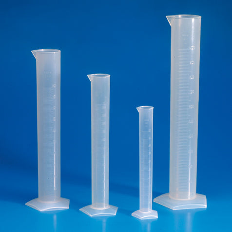 Globe Scientific Graduated Cylinders PP Molded Graduations 10-2000mL 10mL