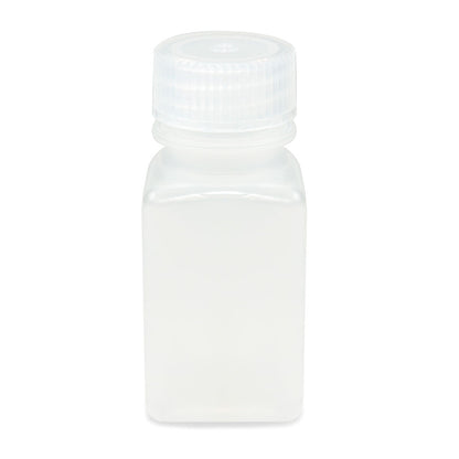 Globe Scientific Bottle, Wide Mouth, Square, Pp, Attached Pp Screw Cap, 12/Pack 60 mL to 500 mL