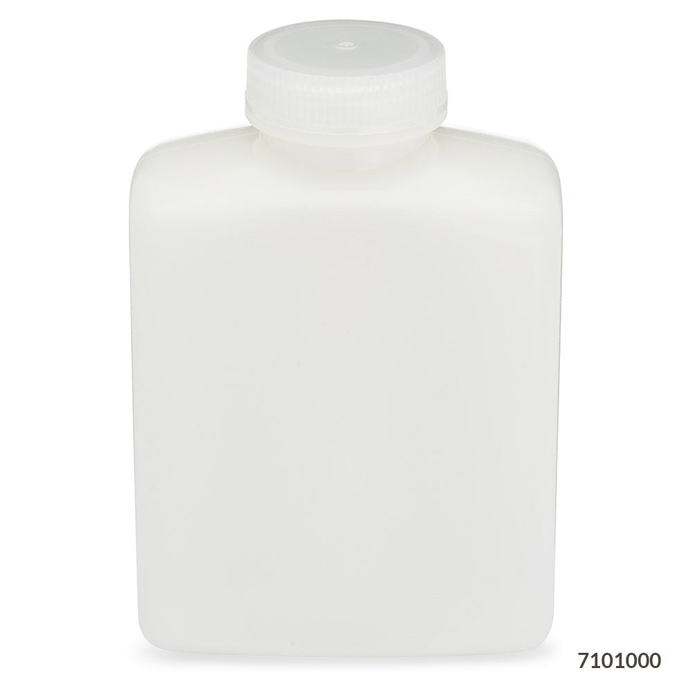 Globe Scientific Bottle, Rectangular, Hdpe Bottle, 53Mm Pp Screw Cap, (32Oz), 6/Pack 1000 mL