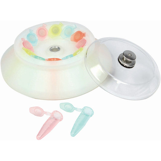Rotor Cavity Sleeves for GCM-12 & GCM-24 Micro Centrifuges, 0.2mL & 0.5mL Tube Adapters — 4 Options, Per Pack | Globe Scientific