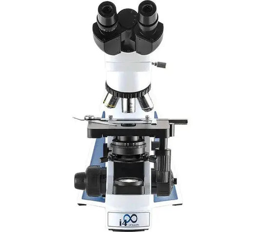 LW Scientific i4M-BN4A-iSL3 infinity semi plan microscope with binocular Seidentopf head, infinity-corrected optics, LED illumination, and 4 Semi-Plan objectives