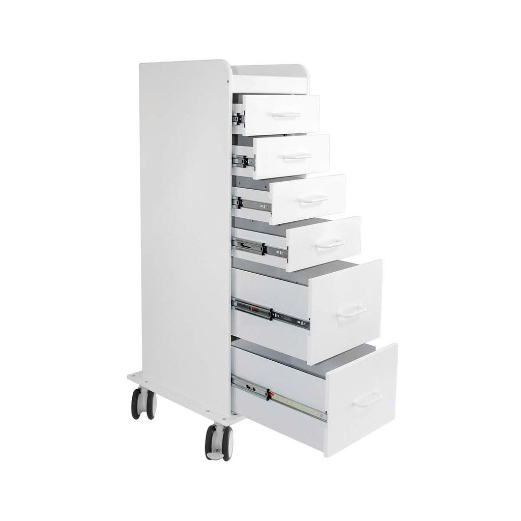 TrippNT TL Tall Slender Lab Carts, HDPE 6- & 8-Drawer — 6 Colors, Locking Options, Each | TrippNT