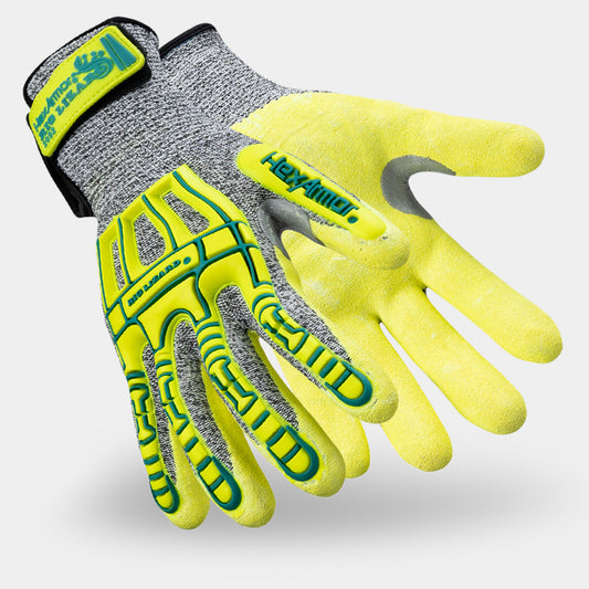 HexArmor Rig Lizard Thin Lizzie 2092 Gloves | ANSI Cut A4, Sandy Nitrile Palm, 13-Gauge