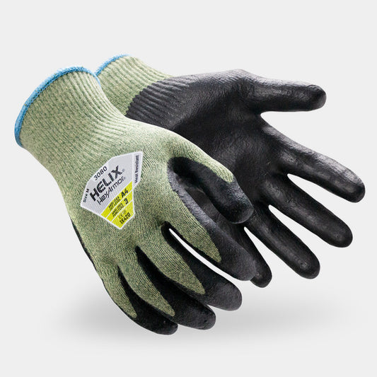 HexArmor Helix 3080 Arc Flash Gloves | ANSI Cut A4, Neoprene Foam Palm, 13-Gauge