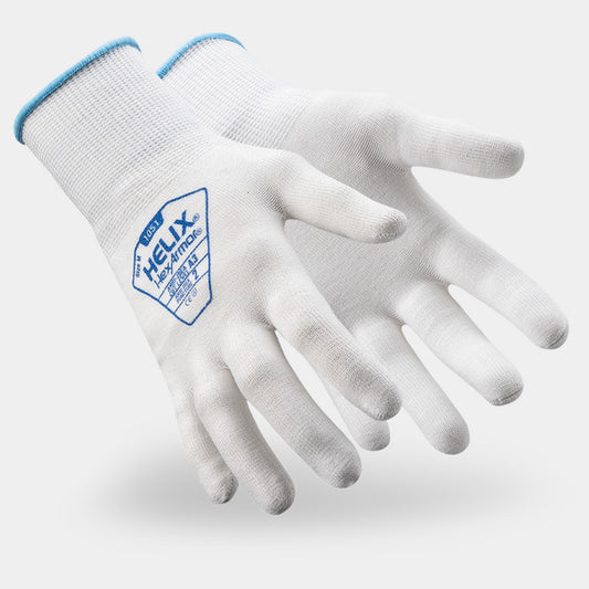 HexArmor Helix 1051 18 ga HPPE and Nylon Gloves — Box of 12 pairs | ANSI Cut A3, 18-Gauge