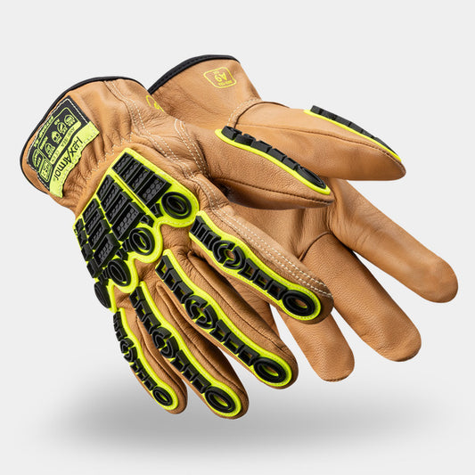 HexArmor Chrome SLT 5073IMP Leather Driver Work Gloves | ANSI Cut A9